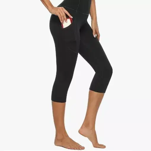 Emakumezkoen geruza bikoitzeko gerri altuko Yoga Leggings